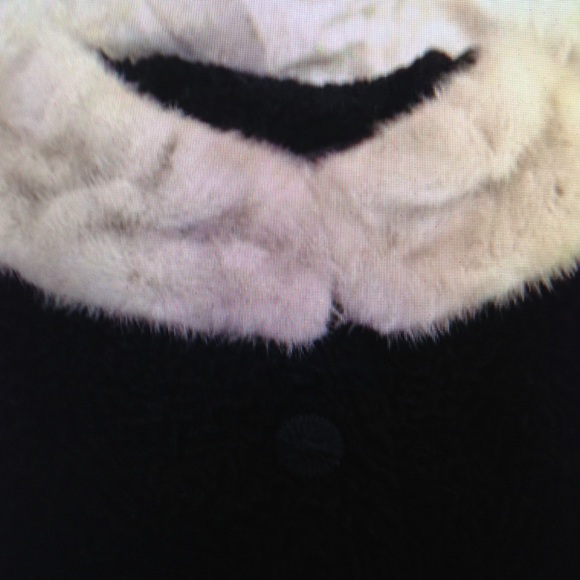 Vintage Mira Curl Black Persian Lamb Dress Coat(L) - Picture 9 of 12